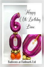 Load image into Gallery viewer, Double Number Vertical Balloon Stack