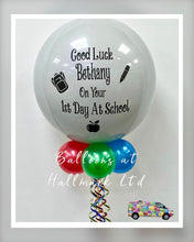 Load image into Gallery viewer, First Day at School/ High School/ Nursery Personalised Helium Orbz Balloon - Two Sided