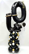 Load image into Gallery viewer, Organic Balloon Stack Tower Topped With Personalised Large Numbers