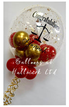 Load image into Gallery viewer, Personalised Balloon with Smaller Balloons and Sparkle Inside