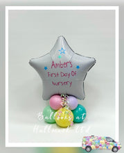 Load image into Gallery viewer, First Day at Nursery Mini Balloon Stack