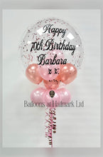 Load image into Gallery viewer, Personalised Balloon with Smaller Balloons and Sparkle Inside