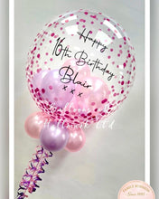 Load image into Gallery viewer, Personalised Helium Bubble Balloon - Small Balloons Inside