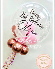 Load image into Gallery viewer, Personalised Helium Bubble Balloon - Small Balloons Inside