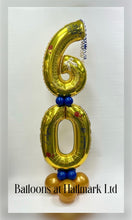 Load image into Gallery viewer, Double Number Vertical Balloon Stack