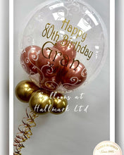 Load image into Gallery viewer, Personalised Helium Bubble Balloon - Small Balloons Inside