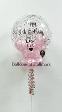 Load image into Gallery viewer, Personalised Balloon with Smaller Balloons and Sparkle Inside