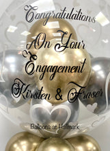 Load image into Gallery viewer, Personalised Helium Bubble Balloon - Small Balloons Inside