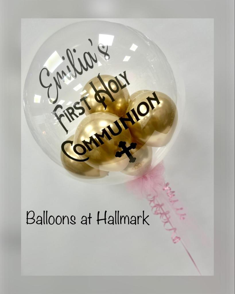 Communion Rosa Heliumballong 18