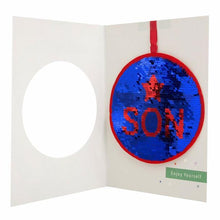 Load image into Gallery viewer, Son Birthday Card - Detachable Sequin Keepsake