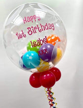 Load image into Gallery viewer, Personalised Helium Bubble Balloon - Small Balloons Inside