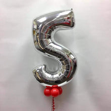 Load image into Gallery viewer, Large Silver Number Balloon - Choose Required Number