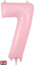 Load image into Gallery viewer, Large Pastel Matte Pink Number Balloon - Choose Number Required