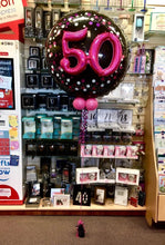 Load image into Gallery viewer, Jumbo 3D Balloon Pink & Black - Choose Age Required