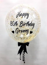 Load image into Gallery viewer, Personalised Helium Bubble Balloon - Sparkle Inside