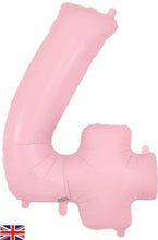 Load image into Gallery viewer, Large Pastel Matte Pink Number Balloon - Choose Number Required