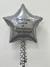Load image into Gallery viewer, First Day at School/ High School/ Nursery Personalised Helium Foil Star Balloon - Two Sided