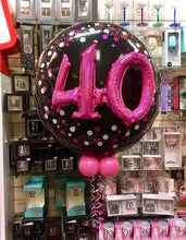 Load image into Gallery viewer, Jumbo 3D Balloon Pink & Black - Choose Age Required