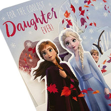 Load image into Gallery viewer, Daughter Birthday Card - Disney Frozen Fold Out 3D Scene Design