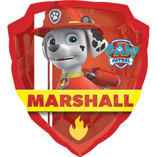 Load image into Gallery viewer, Paw Patrol Shield Supershape Helium Balloon - 2 Sided