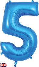 Load image into Gallery viewer, Large Blue Number Balloon - Choose Required Number