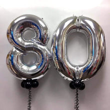 Load image into Gallery viewer, Large Silver Number Balloon - Choose Required Number