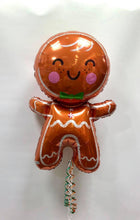 Load image into Gallery viewer, Supershape Gingerbread Man Helium Foil Balloon - Christmas