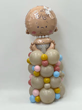 Load image into Gallery viewer, Organic Balloon Stack Topped With Character Balloon