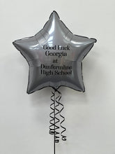 Load image into Gallery viewer, First Day at School/ High School/ Nursery Personalised Helium Foil Star Balloon - Two Sided