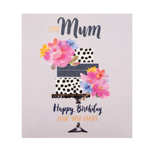 Load image into Gallery viewer, Mum Birthday Card - Glitter Cake Design