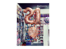 Load image into Gallery viewer, Large Rose Gold Number Balloon - Choose Number Required