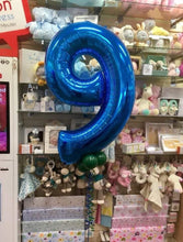 Load image into Gallery viewer, Large Blue Number Balloon - Choose Required Number