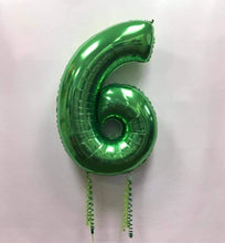 Load image into Gallery viewer, Large Green Number Balloon - Choose Required Number