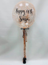 Load image into Gallery viewer, Personalised Helium Bubble Balloon - Sparkle Inside