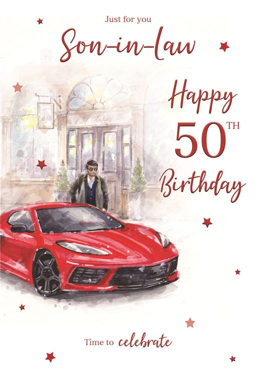 Son in Law 50 Birthday Card