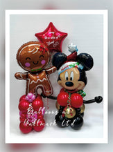 Load image into Gallery viewer, Mickey Mouse Balloon Stack Disneyland Reveal with Helium Foil Star Balloon
