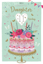 Load image into Gallery viewer, Daughter 11 Birthday Card
