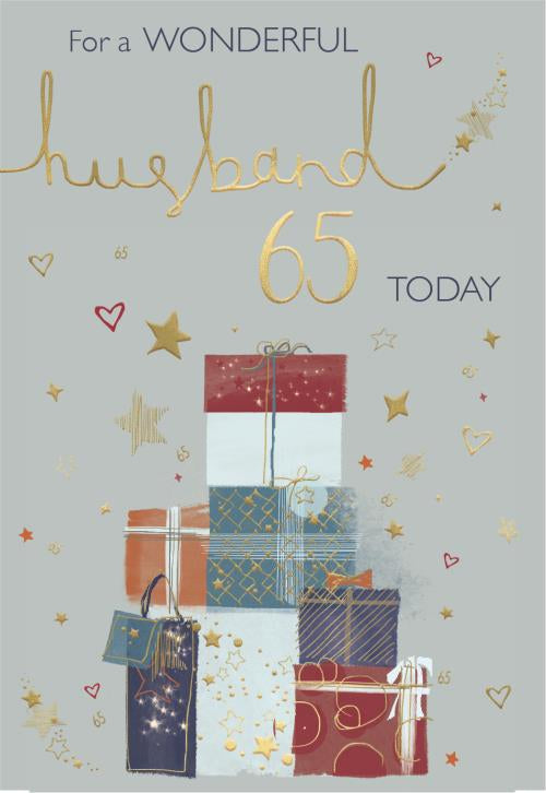 Husband 65 Birthday Card