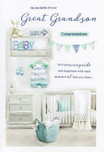Load image into Gallery viewer, Baby - On the birth of your Great Grandson
