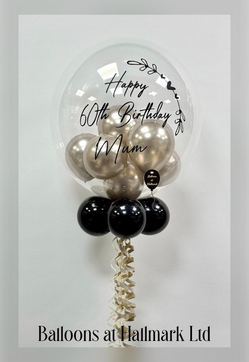 Personalised Helium Bubble Balloon - Small Balloons Inside