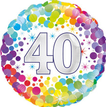 Load image into Gallery viewer, 18” Colourful Confetti Age Foil
