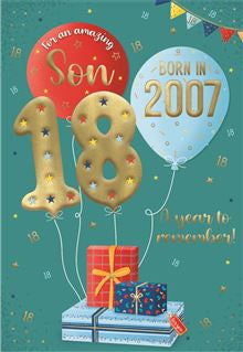 Son Age 18 - Born 2007