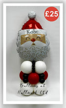 Load image into Gallery viewer, Santa Head Balloon Stack - Personalised
