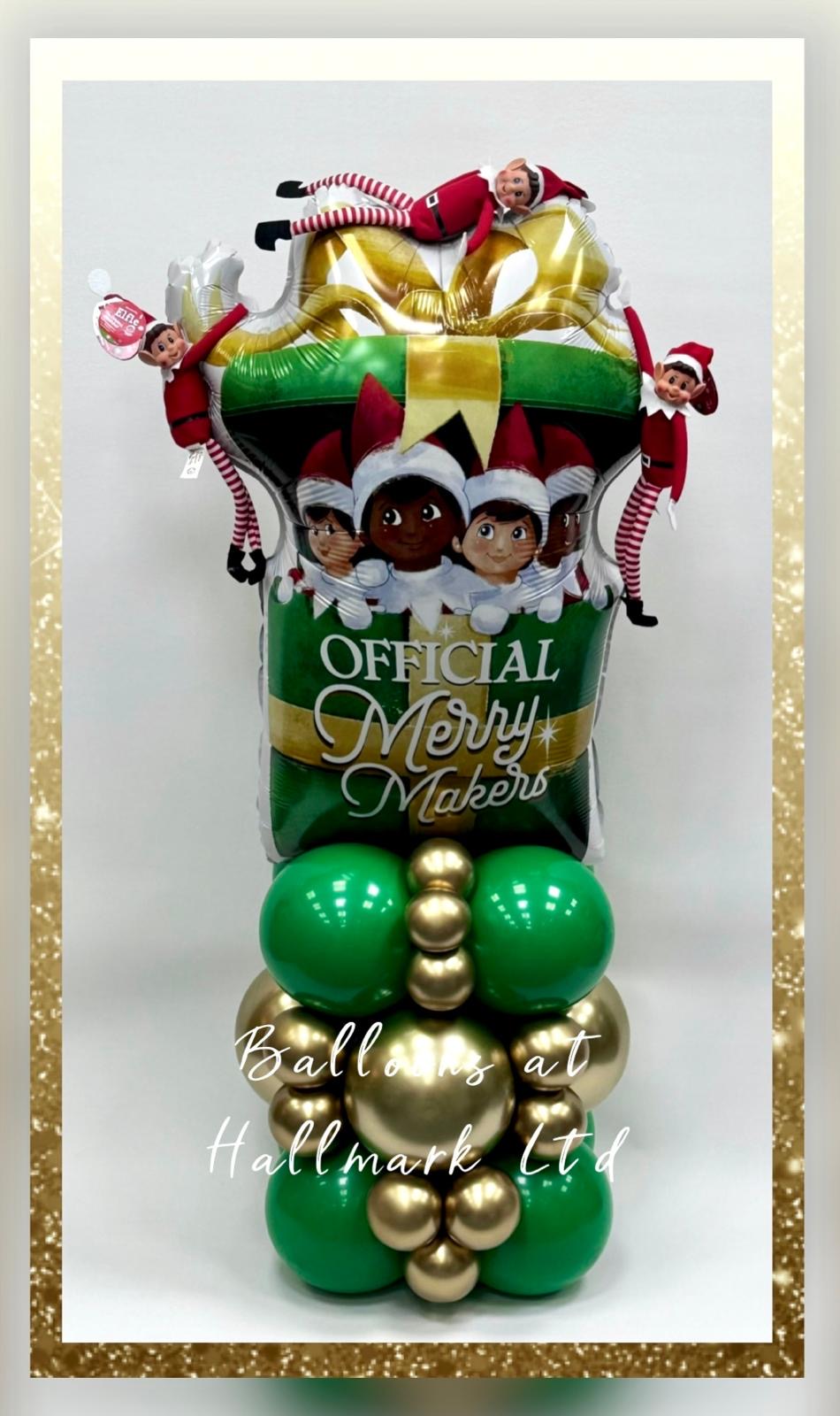 Elf Arrival Balloon Stack