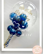 Load image into Gallery viewer, Personalised Helium Bubble Balloon - Small Balloons Inside
