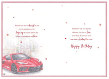 Load image into Gallery viewer, Son birthday card - Red Car
