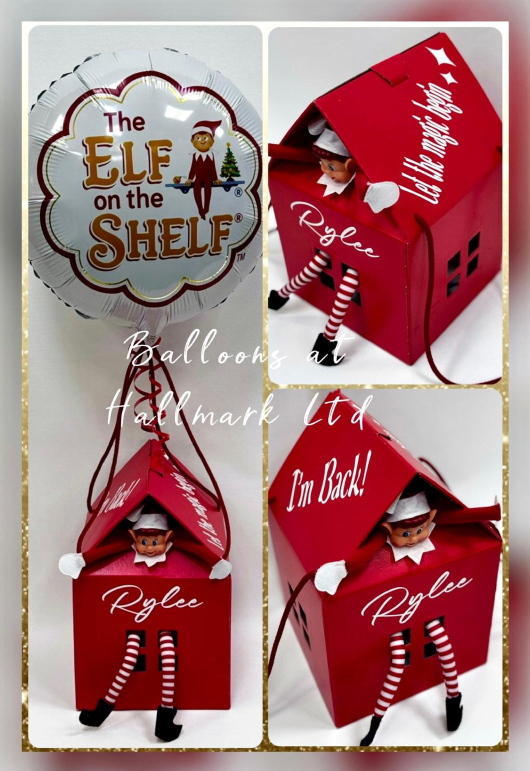 Elf Arrival House Package with Balloon