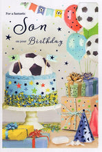 Load image into Gallery viewer, Son birthday card - Football
