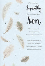 Load image into Gallery viewer, Sympathy Loss of Your Son Card
