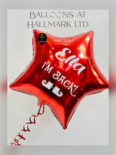Load image into Gallery viewer, Personalised 18” Red Star Foil Helium Balloon
